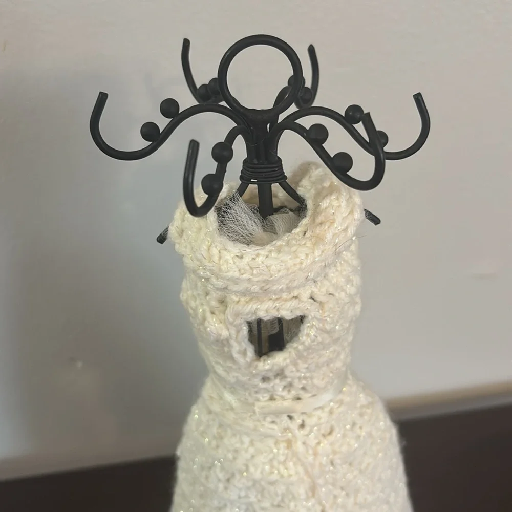 Unique Handmade Wedding Dress Bride Jewelry Holder, Great Condition!